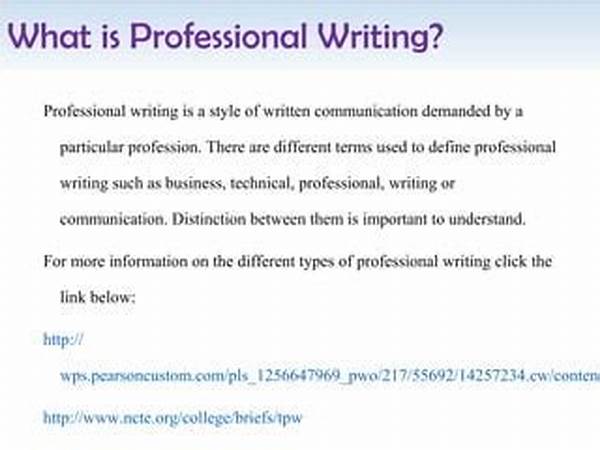 Streamlining Professional Writing Style